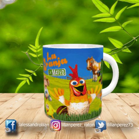 Taza La Granja De Zenon Caricatura
