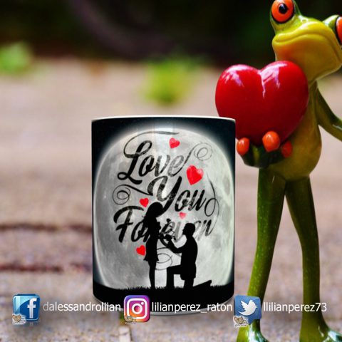 Taza San Valentin Love You Sombras