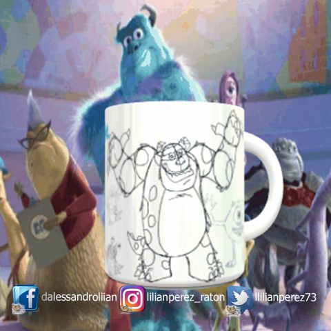 Taza Monster Inc Disney Pixar