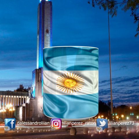 Taza Bandera Argentina o Tu País