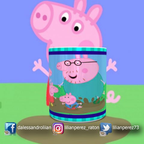 Taza Peppa Pig Familia