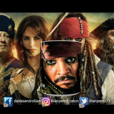 Taza Jack Sparrow Pirata Del Caribe